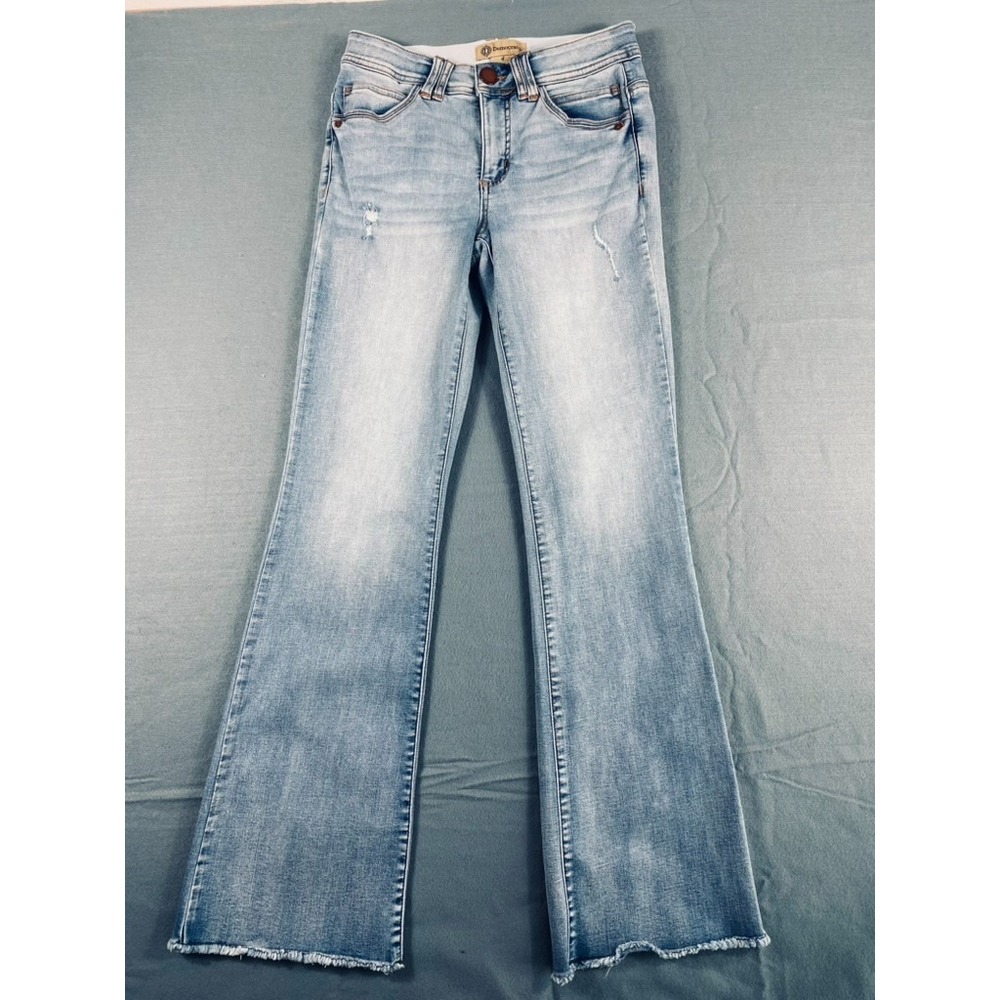 Democracy Ab Technology Jeans Sz 4 (28x32) Light Wash Bootcut Flare Stretch